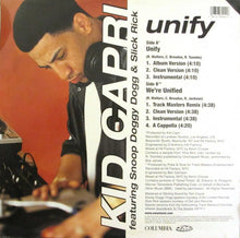 Load image into Gallery viewer, Kid Capri Featuring Snoop Doggy Dogg* &amp; Slick Rick : Unify (12&quot;)