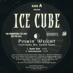 Ice Cube : Pushin' Weight (12", Single, Promo)