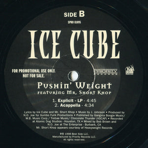 Ice Cube : Pushin' Weight (12", Single, Promo)