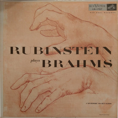 Johannes Brahms, Arthur Rubinstein : Rubinstein plays Brahms (LP, Album, Mono, RE)