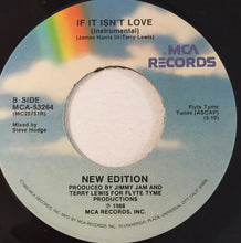 Load image into Gallery viewer, New Edition : If It Isn't Love (7", Single, Pin)