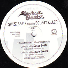 Load image into Gallery viewer, Swizz Beatz Feat. Bounty Killer : Guilty (12", Promo)