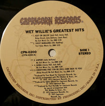 Load image into Gallery viewer, Wet Willie : Wet Willie Greatest Hits (LP, Album, Comp, Ter)