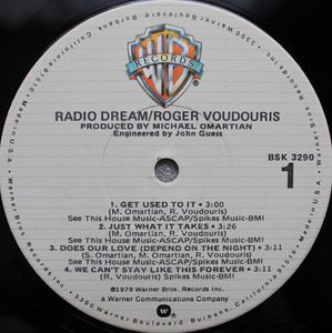 Roger Voudouris : Radio Dream (LP, Album, Jac)