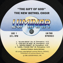 Load image into Gallery viewer, The New Bethel Choir : The Gift Of God (LP, Album)