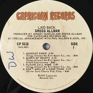 Gregg Allman : Laid Back (LP, Album, Ter)