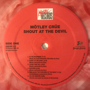 Mötley Crüe : Shout At The Devil (LP, Album, Ltd, RE, RM, Cle)