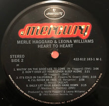 Load image into Gallery viewer, Merle Haggard &amp; Leona Williams : Heart To Heart (LP, Album, 26 )