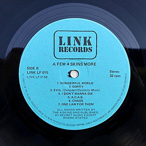 4 Skins : A Few 4 Skins More Volume 1 (2xLP, Comp, Blu)