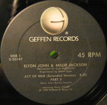 Load image into Gallery viewer, Elton John / Millie Jackson : Act Of War (12", Maxi)