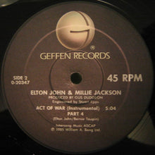 Load image into Gallery viewer, Elton John / Millie Jackson : Act Of War (12", Maxi)