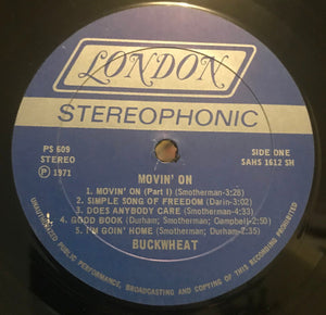 Buckwheat (2) : Movin' On (LP, Album, She)