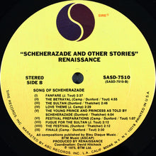 Load image into Gallery viewer, Renaissance (4) : Scheherazade And Other Stories (LP, Album)