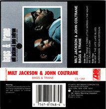 Load image into Gallery viewer, Milt Jackson &amp; John Coltrane : Bags &amp; Trane (Cass, Album)