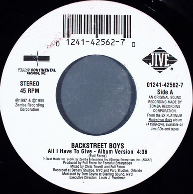 Backstreet Boys : All I Have To Give (7