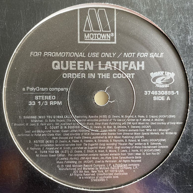 Queen Latifah : Order In The Court (LP, Promo)