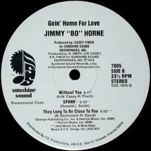 Load image into Gallery viewer, Jimmy "Bo" Horne : Goin' Home For Love (LP, Album, Promo)