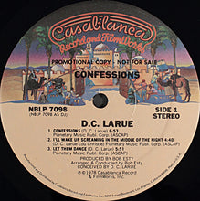 Load image into Gallery viewer, D.C. LaRue : Confessions (LP, Album, Promo, Spe)
