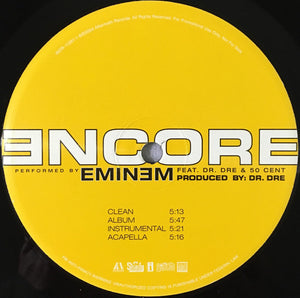 Eminem Feat. Dr. Dre & 50 Cent : Encore (12", Promo)