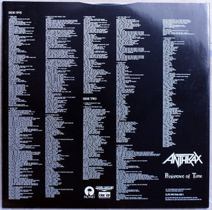 Anthrax : Persistence Of Time (LP, Album)