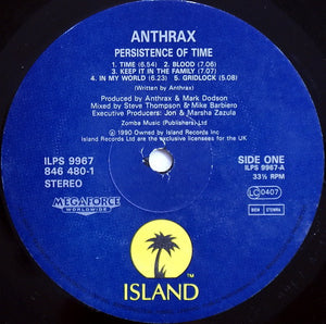 Anthrax : Persistence Of Time (LP, Album)