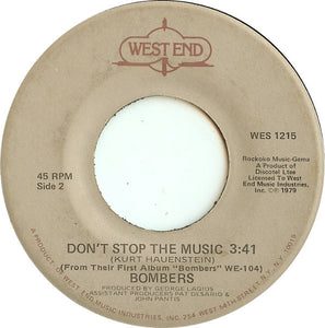 Bombers : (Everybody) Get Dancin' (7")