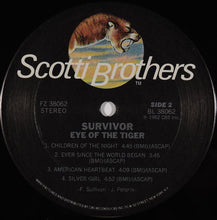 Load image into Gallery viewer, Survivor : Eye Of The Tiger (LP, Album, Car)