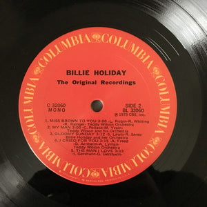 Billie Holiday : The Original Recordings (LP, Comp, Mono)