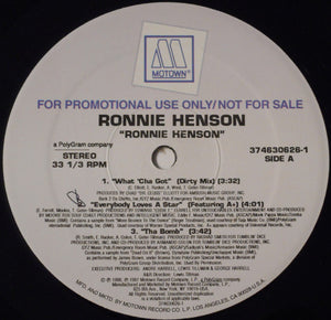 Ronnie Henson : Ronnie Henson (12", Promo, Smplr)