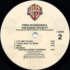Fred Schneider & The Shake Society : Fred Schneider & The Shake Society (LP, Album, Spe)