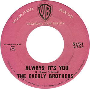 The Everly Bros.* : Cathy's Clown / Always It's You (7", Single)