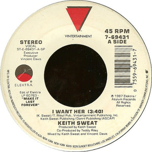 Keith Sweat : I Want Her (7", SP )