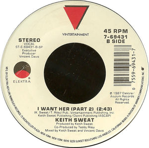 Keith Sweat : I Want Her (7", SP )
