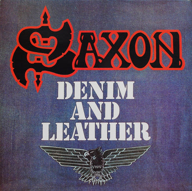 Saxon : Denim And Leather (LP, Album, Ter)