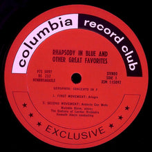 Load image into Gallery viewer, Gershwin* / Rodgers* / Adinsell* / Rosza* - The Sinfonia Of London Orchestra*, Kenneth Alwyn, Morgan Lewis, Malcolm Binns, William Davies : Rhapsody In Blue / An American In Paris / Concerto In F (2xLP, Club)