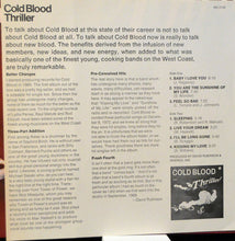 Load image into Gallery viewer, Cold Blood : Thriller! (LP, Album)