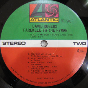 David Rogers (7) : Farewell To The Ryman (LP, Album, Promo, PR )