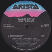 Load image into Gallery viewer, Taylor Dayne : Don't Rush Me (12")