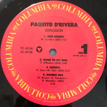 Load image into Gallery viewer, Paquito D'Rivera : Explosion (LP, Album)