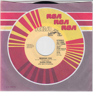 Diana Ross : Missing You (7", Single, Promo, Com)