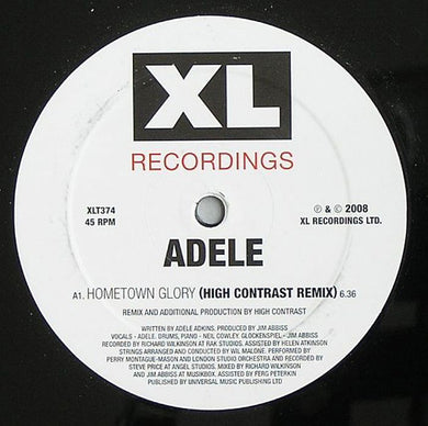 Adele (3) : Hometown Glory Remixes By High Contrast (12