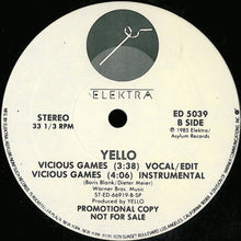 Load image into Gallery viewer, Yello : Vicious Games (12&quot;, Promo, SP )