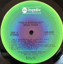 Load image into Gallery viewer, Brass Fever : Time Is Running Out (LP, Album, Ter)
