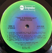 Load image into Gallery viewer, Brass Fever : Time Is Running Out (LP, Album, Ter)