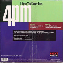 Load image into Gallery viewer, 4PM* : I Gave You Everything (12")