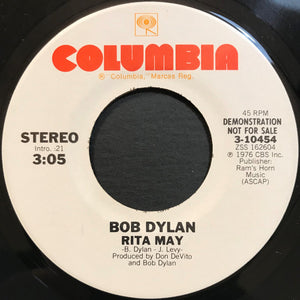 Bob Dylan : Stuck Inside Of Mobile With The Memphis Blues Again / Rita May (7", Promo)
