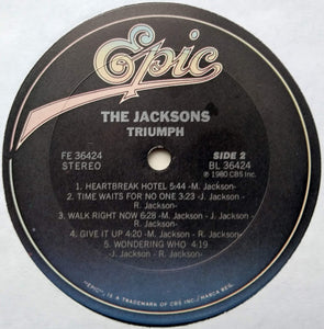 The Jacksons : Triumph (LP, Album, Ter)