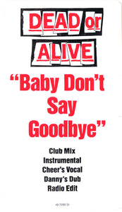 Dead Or Alive : Baby Don't Say Goodbye (12")