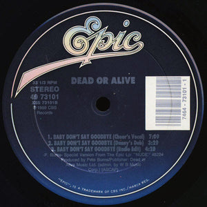 Dead Or Alive : Baby Don't Say Goodbye (12")