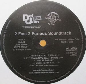 Various : 2 Fast 2 Furious (Soundtrack) (2xLP, Comp, Promo, Cle)